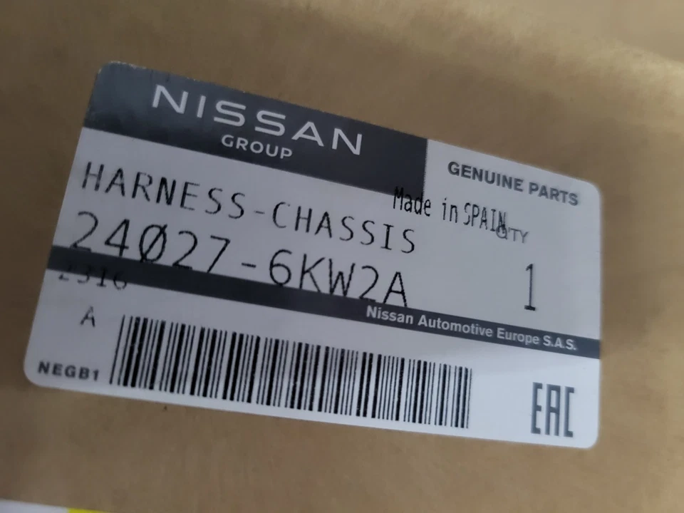 GENUINE NEW NISSAN NAVARA D22 FRONT CHASSIS WIRING HARNESS 24027 6KW2A - Image 2 of 3
