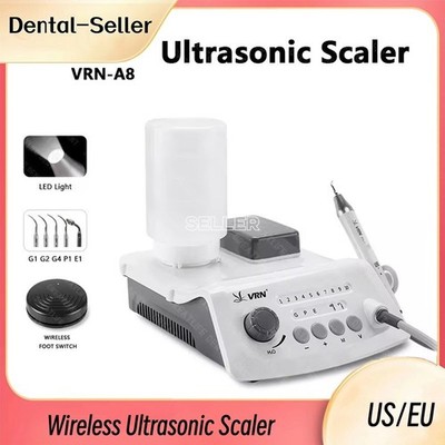 Wireless Control Ultrasonic Scaler w LED Detachable Handpiece VRN-A8 US/EU Plug