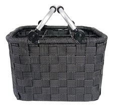 Bier- & Limotr&auml;ger Flaschentr&auml;ger -Nylongeflecht- f&uuml;r 6 Flaschen - black white