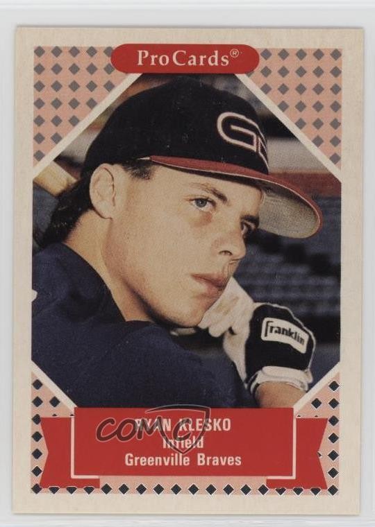 1991 ProCards Tomorrow's Heroes Ryan Klesko #181 Rookie RC 09wc