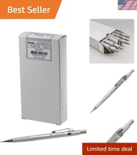 Metallic Silver Barrel Pencils 0.7mm 12 Pack