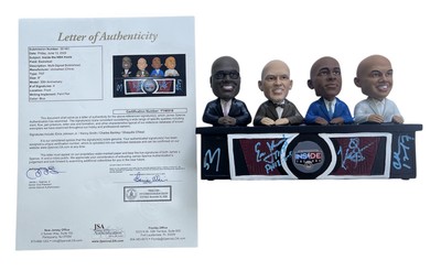 Inside the NBA TNT Signed Bobblehead Shaq Ernie Kenny Barkley JSA