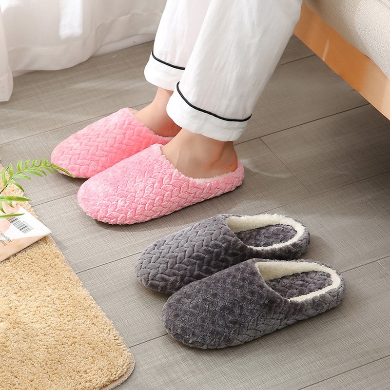 APL Pantofole infradito casa donna uomo vicino dita peluche cinturino caldo
