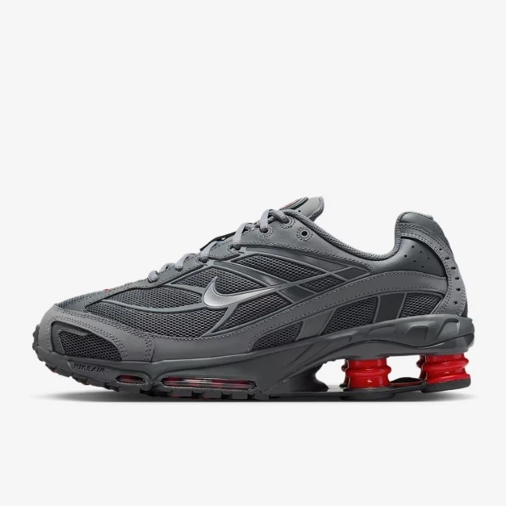 New Nike Shox Ride 2 Shoes - Smoke Grey/ Red (IM5999-084)