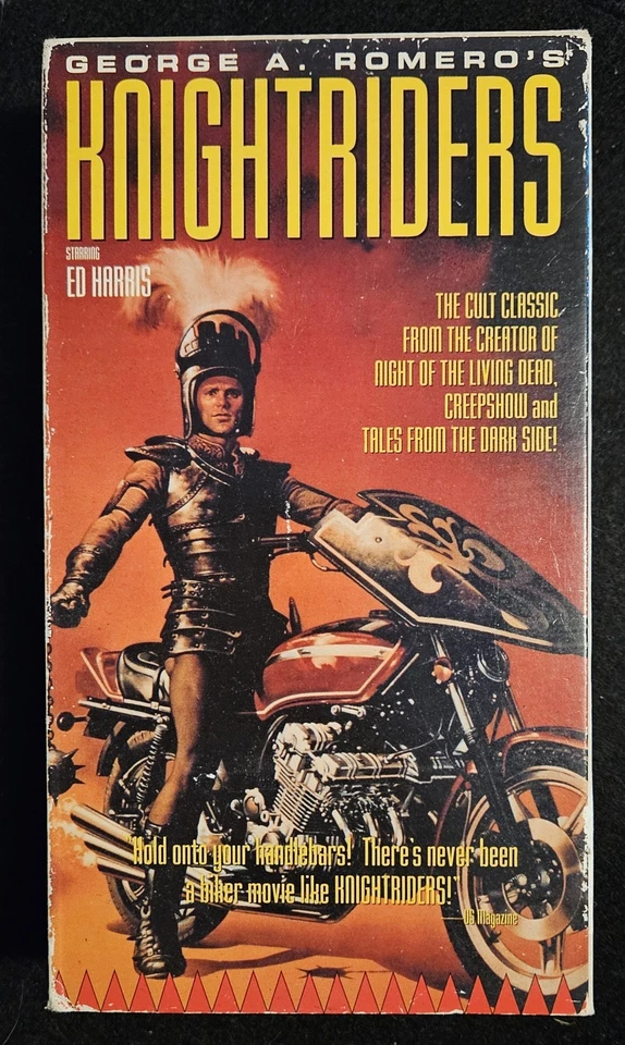 George A. Romero's NIGHTRIDERS VHS Ed Harris Tom Savini - VERY CLEAN! - ⚔️B&B - Image 2 of 4