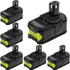 6PCS 6.0Ah 18V Battery P108 One Plus For RYOBI 18 Volt High Capacity Lithium-Ion