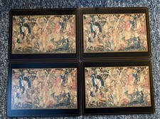 Pimpernel Tovagliette Vintage Sughero Retro (Set di 4) Arazzo Di Caccia Devonshire