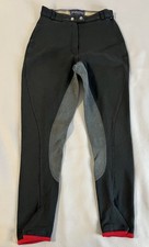 Vintage Equestrian Riding Pants Black size 28 L Stretch Made USA