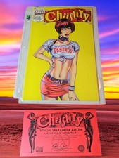 🔥1997 Chastity Dynamic Forces Special Sketchbook Edition Chaos COA Limited/3000
