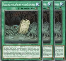 yugioh 3x Verbotener dunkler Vertrag mit dem Sumpfkönig SDPD-DE026  DEUTSCH
