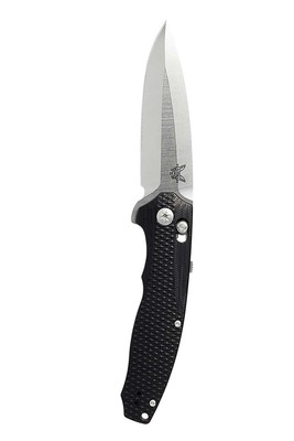 BENCHMADE Vector 3.6in Axis Assis Flipper Satin Black Knife (495)