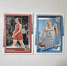 ‘25 Donruss WNBA Caitlin Clark Fever #47+Paige Bueckers Wings #86 Rated Rookie M