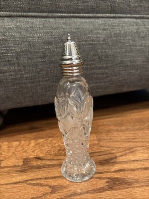 Vintage Glass Crystal Salt or Pepper Shaker Single