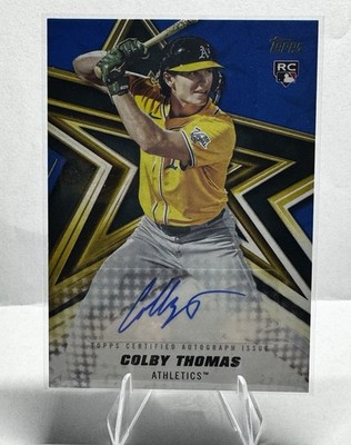Topps Series 1 2026 Colby Thomas Oakland Athletics BSA-CT Blue #006/150 Auto 🔥