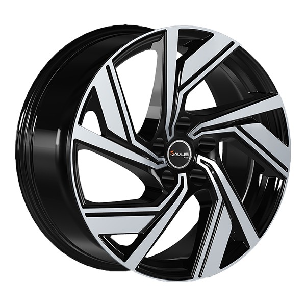 ALLOY WHEEL AVUS AC-521 FOR AUDI A3 CABRIOLET 8X20 5X112 BLACK POLISHED PZE