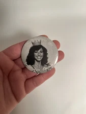 Vntg 1983 Jennifer Lynn Eshelman Miss Pennsylvania Button Pin Beauty Queen HTF