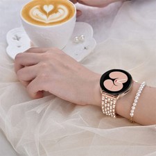 Bling Metal Strap Band For Samsung Galaxy Watch 7 6 5 4 3 2 FE 40 44 Bracelet