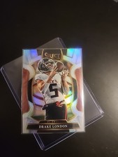 Drake London,  2025 Select, Silver Prizm