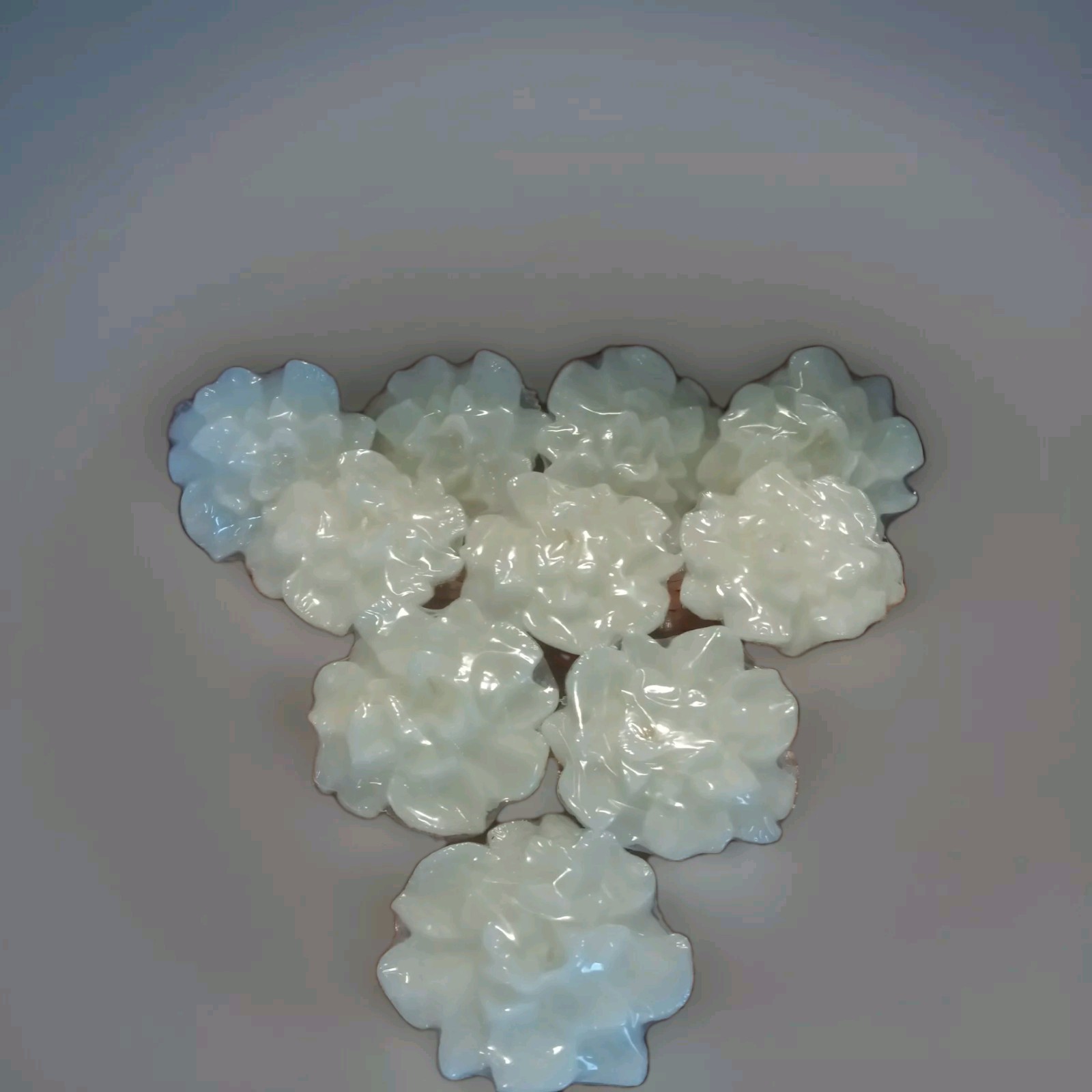 Style Flower Roses Candles 4"
