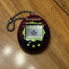 2017 Tamagotchi Pink/Purple/Black Tiger Stripes Bandai Tested Working. New Batt