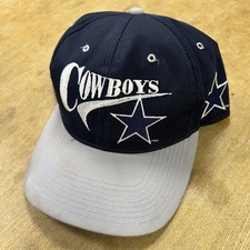 Vintage 90s Drew Pearson Dallas Cowboys NFL Side Patch Logo SnapBack Hat Cap