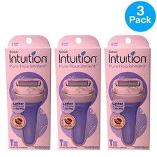 Schick Intuition Pure Nourishment Razor 3 Pack New