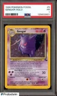 1999 Pokemon Fossil #5 Gengar Holo PSA 1 PR