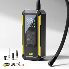 Tire Inflator Portable Air Compressor 150 PSI Compact Cordless Bike Pump Digital