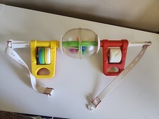 Vintage Fisher Price Crib Play Gym Busy Baby Activity Mobile Rattle Toy 199