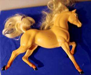 Mattel Barbie Dream Horse, Glitter Mane & Tail, Star Stepper, Palamino, 1983