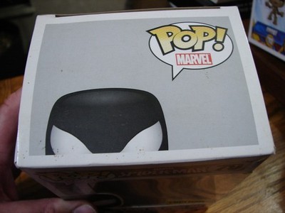Vintage Funko Pop Marvel Spiderman Black Suit Exclusive Vinyl