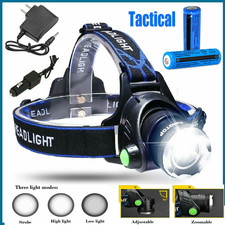 9900000LM Super Bright LED Headlamp Rechargeable Headlight Flashlight Head Torch