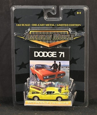 ERTL American Muscle 1971 Dodge Charger 1:64 Yellow Diecast NIB Limited Ed