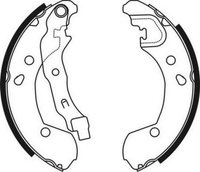Bremsbackensatz Hinterachse FüR Nissan Renault Micra III C+C Note Tiida