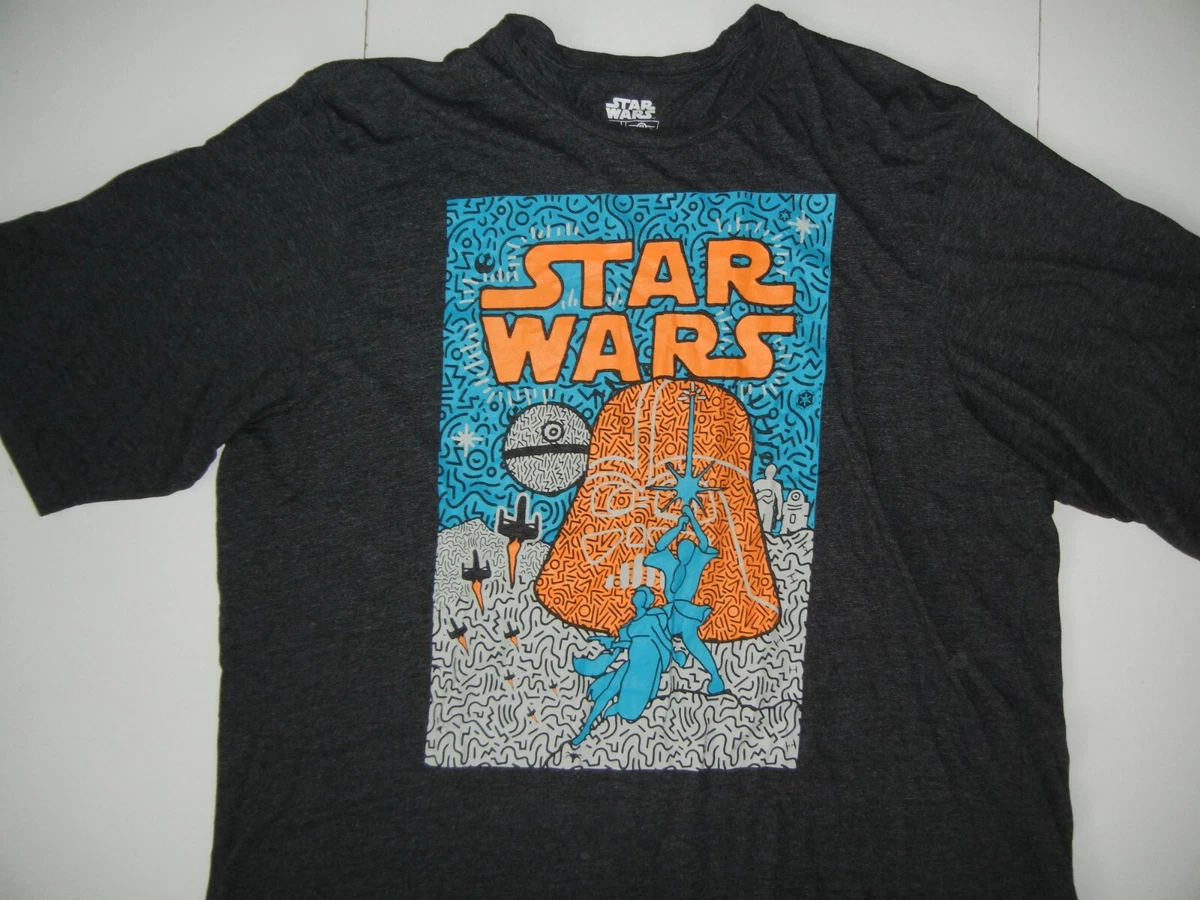 STAR WARS EPISODE IV Black KEITH HARING MOVIE POSTER T SHIRT Men 5XL TALL BIG