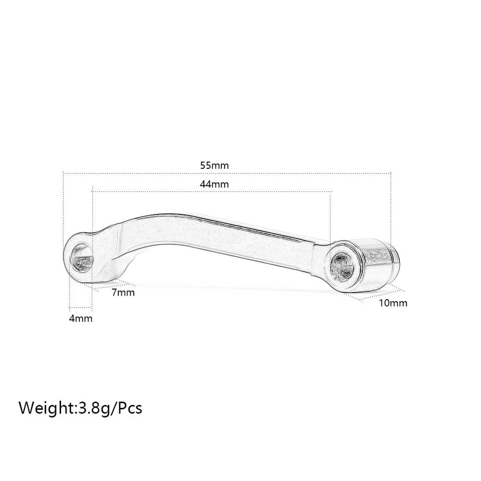 4PCS Aluminum Alloy Radius Arm FOR Tamiya 1/14 Tractor Truck MAN TGX 26.540 XLX Foto 2 de 4