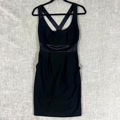 Cooper St Womens Size Bodycon Dress Black Mini Sleeveless