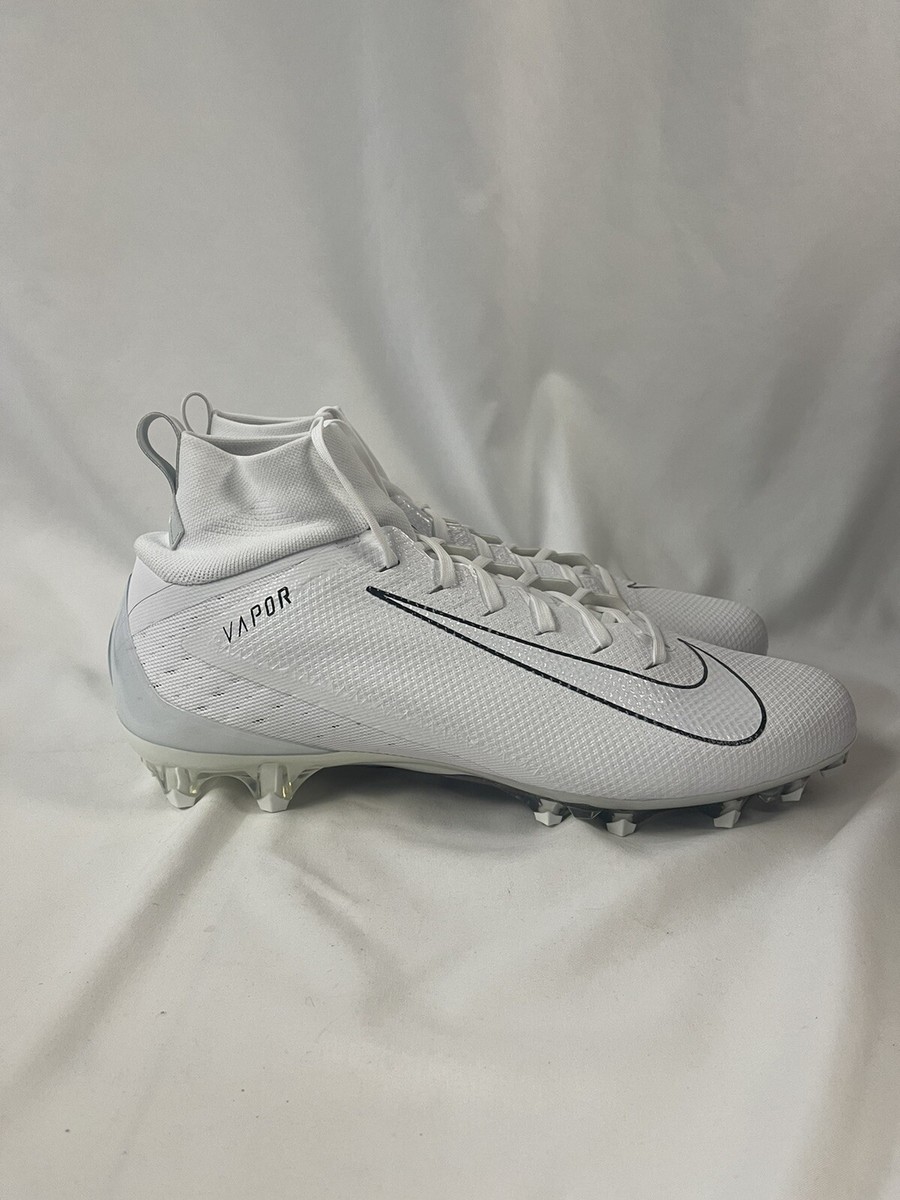 Nike Vapor Untouchable Pro 3 White Black Football Cleats 917165