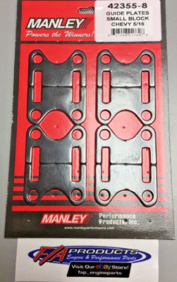 Chevy Small Block Engines 5/16'' Push Rod Guide Plates Set Of 8 Manley 42355-8