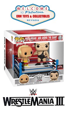 Funko Pop! Moments WWE: WrestleMania III - Hulk Hogan And Andre The Giant 2 Pack
