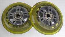 Lot of 2 Replacement 90mm Scooter Wheels Wheel w/ Bearings 90 mm