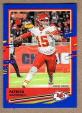 2020 Donruss Blue Press Proof Football Cards Complete Your Set You Pick 1-250