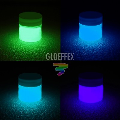 Phosphorescent Glow in the Dark Paint - 1/2 oz - Intense Glow!! 