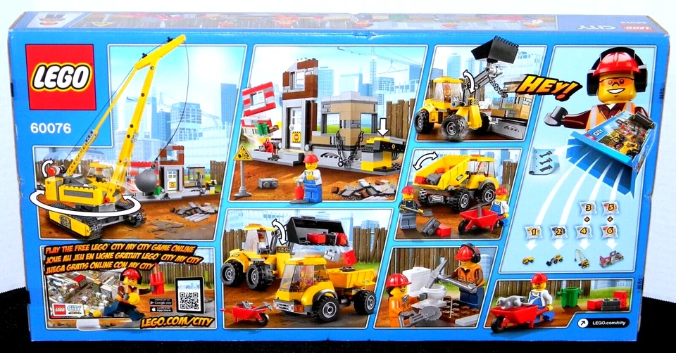 NEW! LEGO CITY 60076 DEMOLITION SITE - SEALED BOX! / CONSTRUCTION CRANE - Image 2 of 4