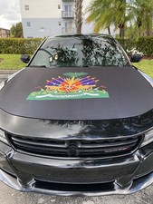 Haitian Flag Car Wrap      Black On Sale, FREE PONCHO,  FREE SHIPPING