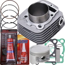Cylinder Piston Gasket Top End Kit for Yamaha Big Bear 350 2x4 4x4 1987-1999 ATV