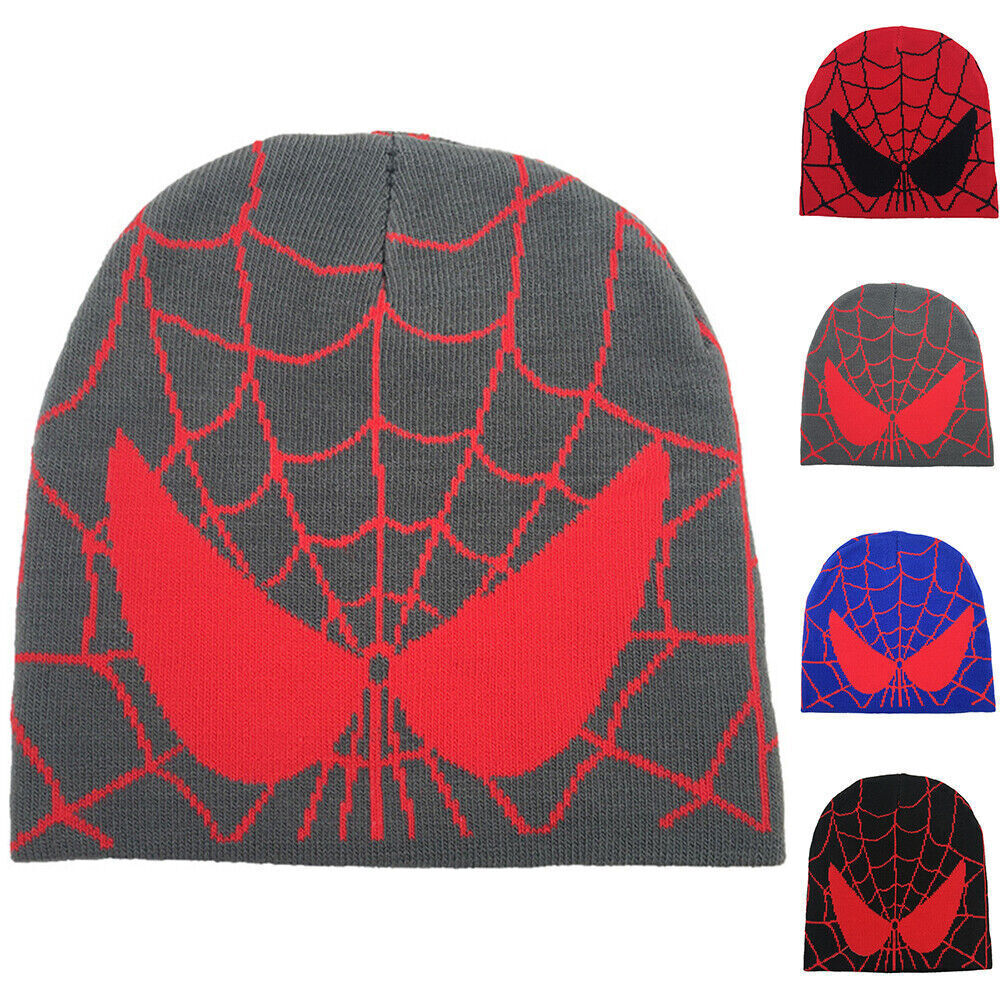 APL Cappello a maglia donna uomo Spiderman berretto invernale hip hop cappello elasticizzato cappello