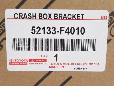 Genuine OEM Toyota 52133-F4010 Front Bumper Lower Impact Bar