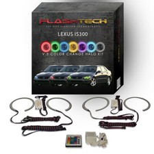 Rgb Angel Eye Led Halo Kit With Ir Remote For 2001-2005 Lexus Is300 Headlights