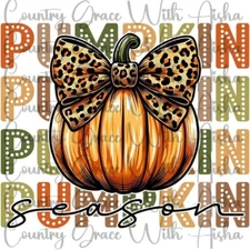 Sublimation Transfer Pumpkin Season Fall Ready To Press Heat Transfer